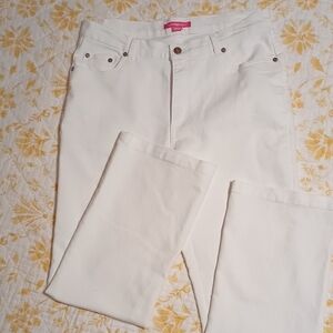 White Denim Jeans 12W Petite